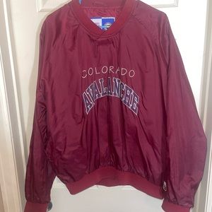 Mens Size L Vintage NHL Colorado Avalanche Windbreaker